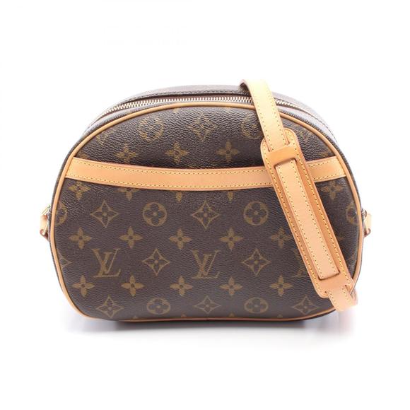 Louis Vuitton Blois Monogram Shoulder Bag Leather Brown - Picture 1 of 7